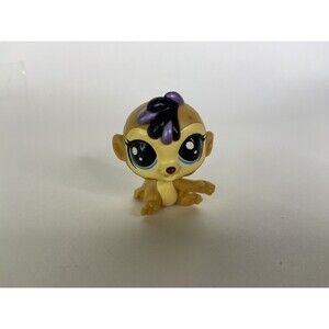 Littlest Pet Shop LPS 301 MACKIE MCWHEELIE MACAQUE Monkey Figure Toy Hasbro